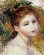Pierre Renoir Head of a Woman oil painting reproduction